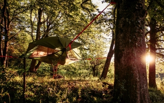 abenteuerreich Erlebnistouren, Baumzelt, Baumhängezelt, JGA, übernachten im Baum, besondere Übernachtung